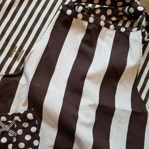 ❗Henri Bendel Brown and White Polka Dot Apron❗